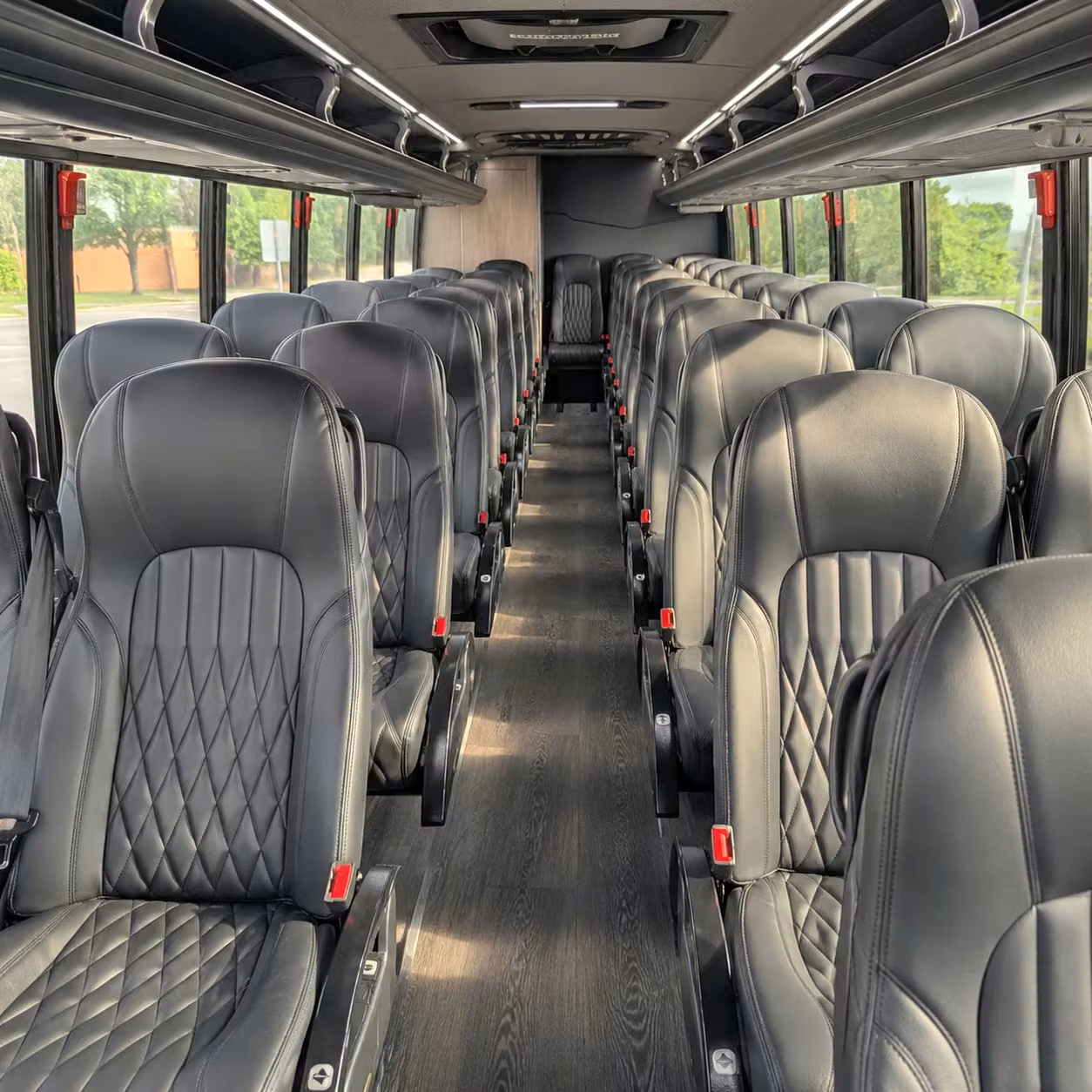28 passenger minibus interior